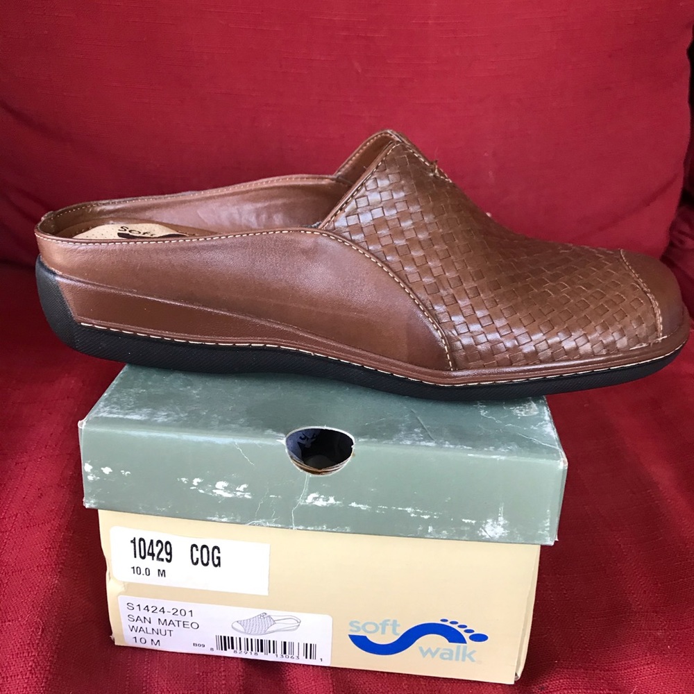 Leather Soft Walk Mules